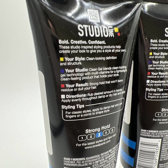 Lot of 3 Loreal Studio Line Clear Minded Clean Feeling Gel - 6.8 Oz New* - Picture 5 of 5